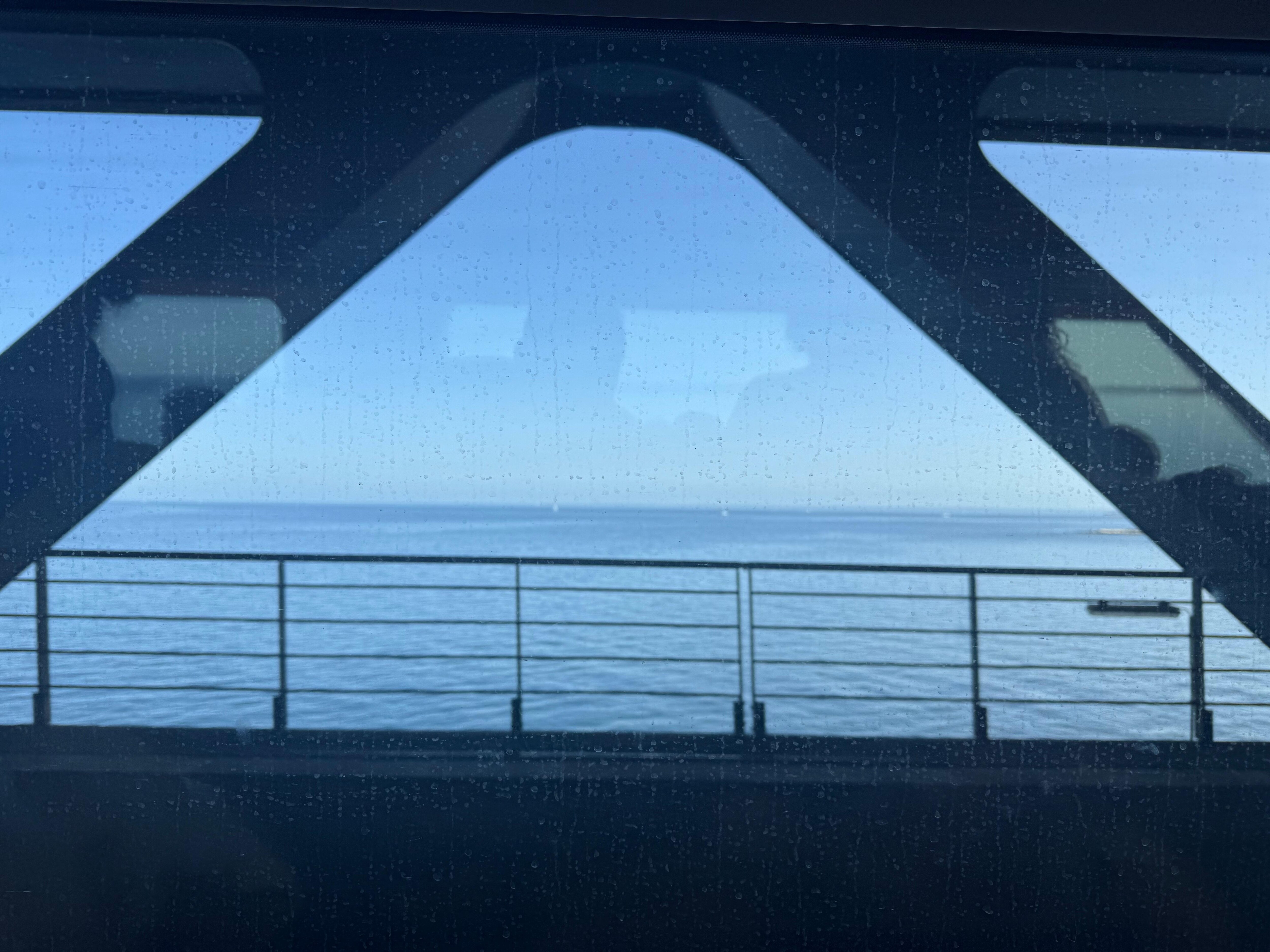 Cruzando el Báltico,
Vista desde el tren