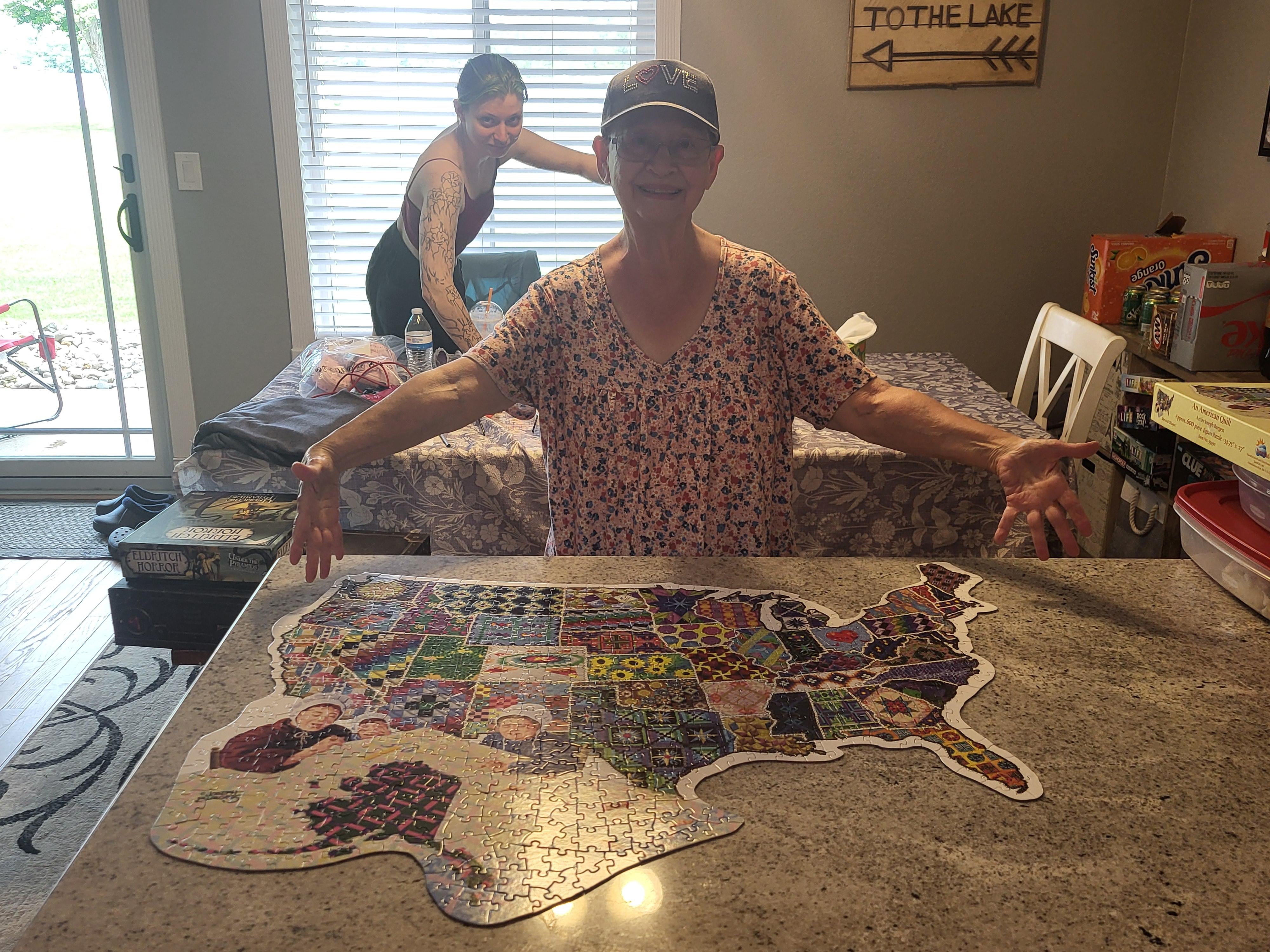 Grandma did 4 puzzles this week!
