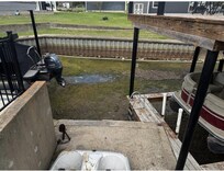 the "cove" and view out front was a giant mud pit with a 6-8 foot drop off and about 20+ feet of mud that you had to walk through to reach water