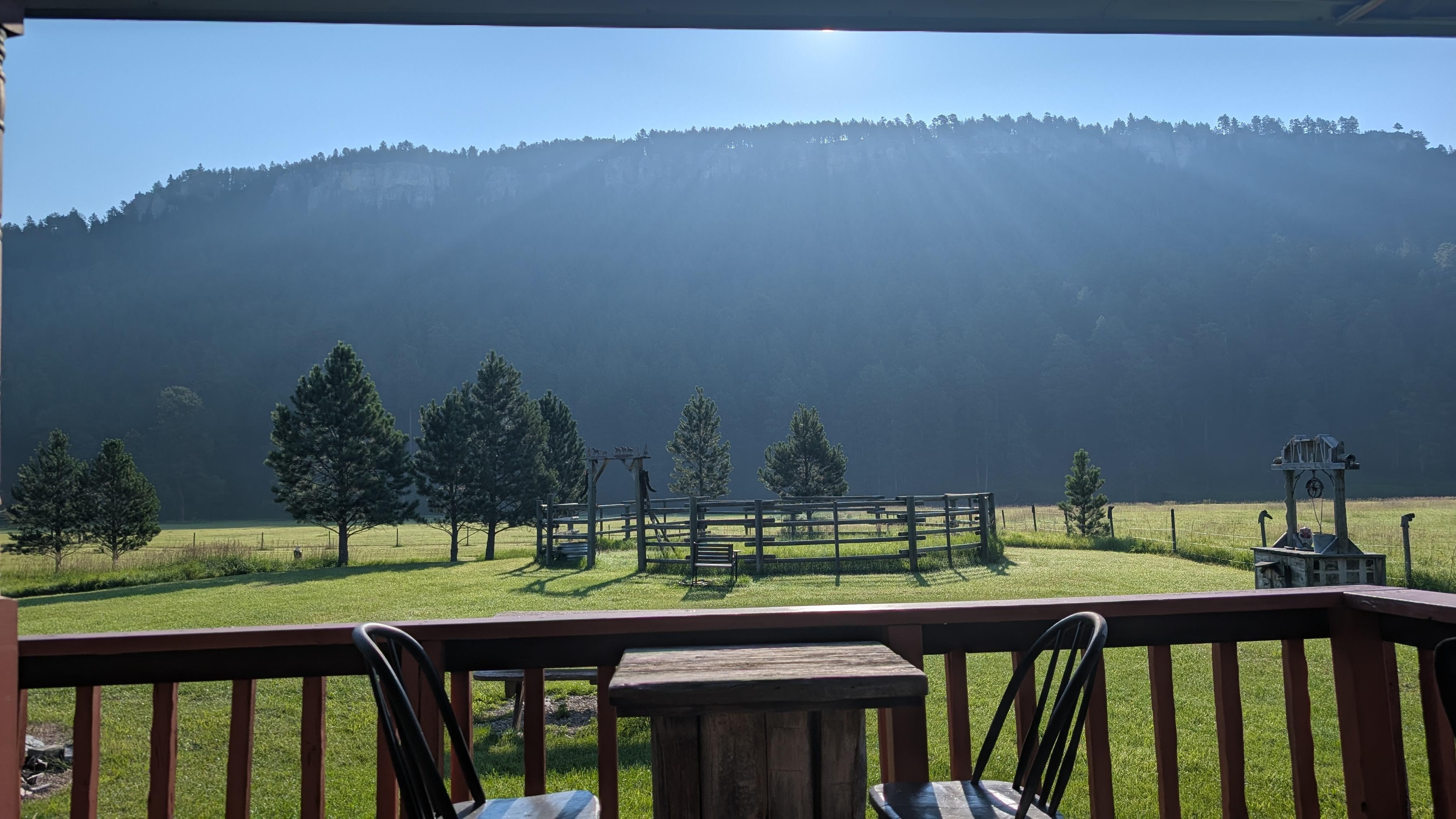 Sitting on the front porch