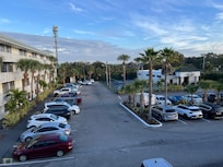 View of Lobby building and tennis court
