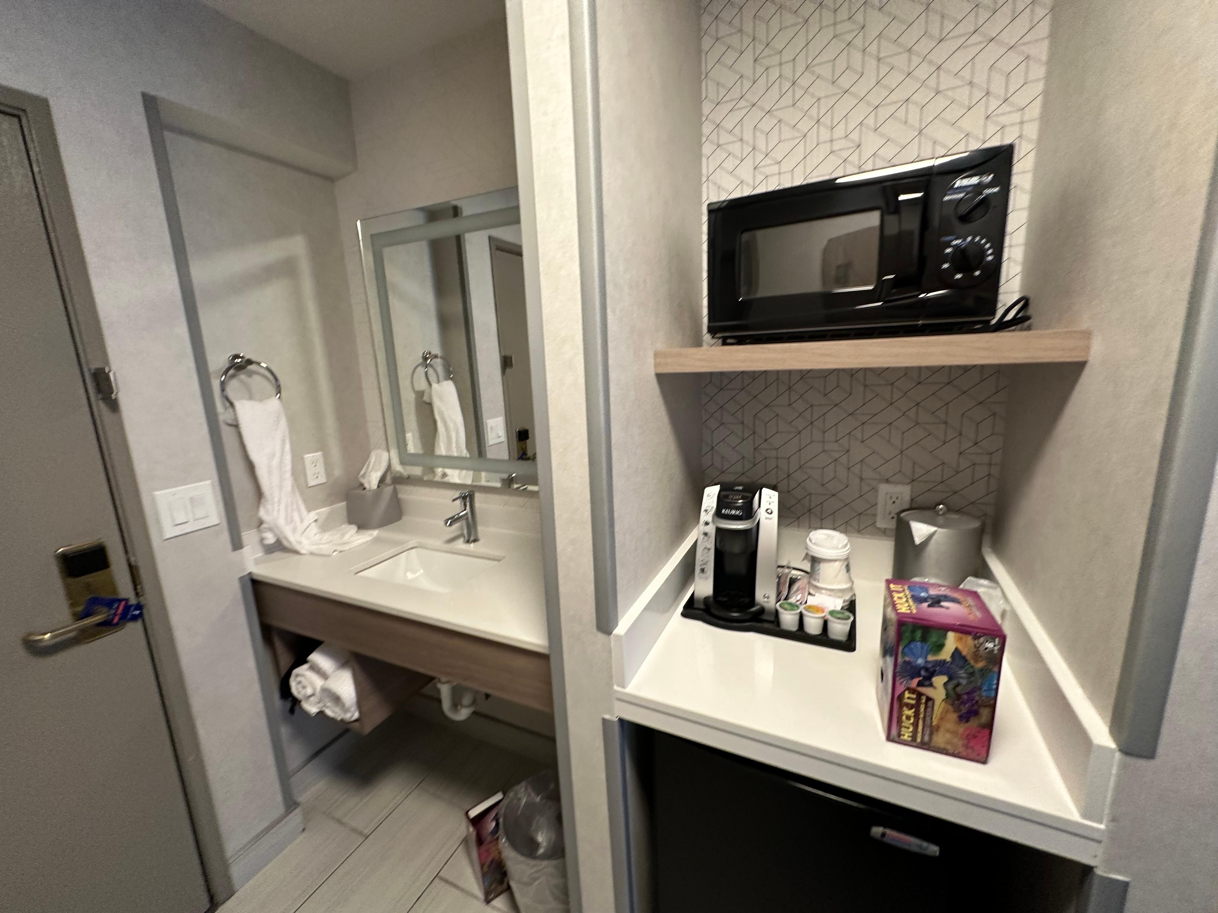 View of kitchenette/bathroom sink