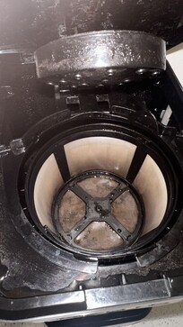 Verdreckte Kaffeemaschine