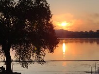 Sunrises over the Mississippi are stunning!