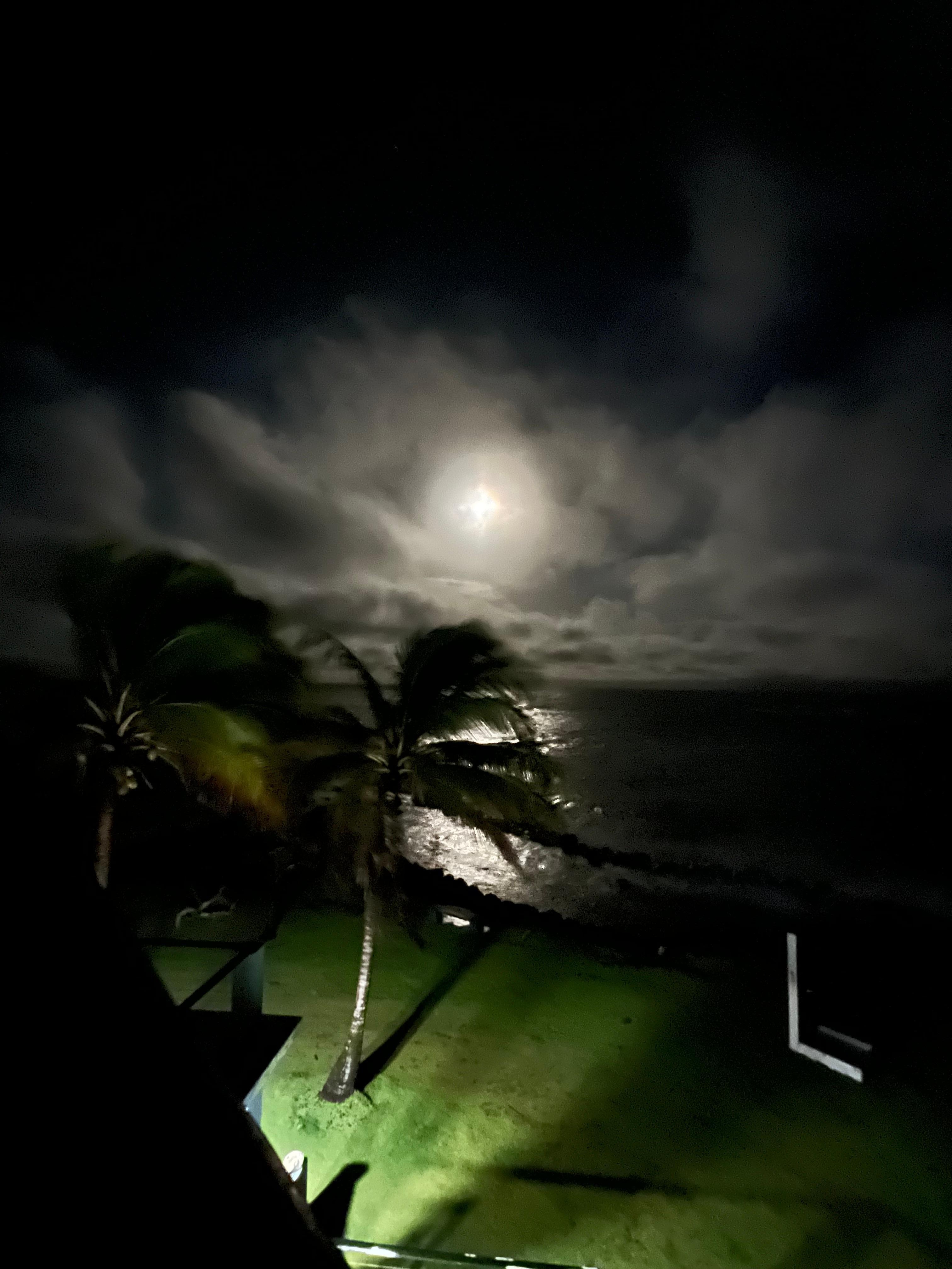 The upper deck at night 