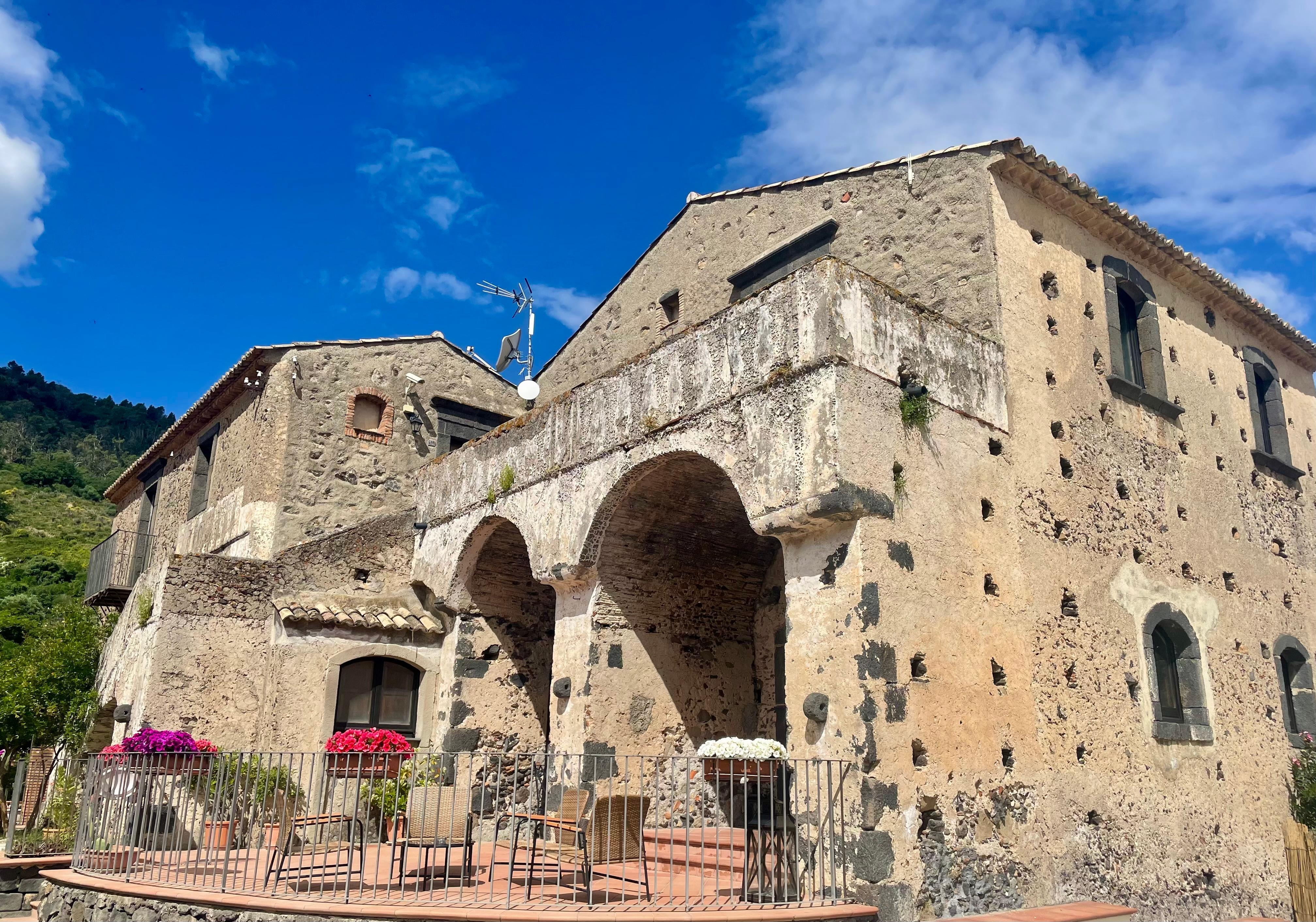 The main building - reception and dining below and rooms above
