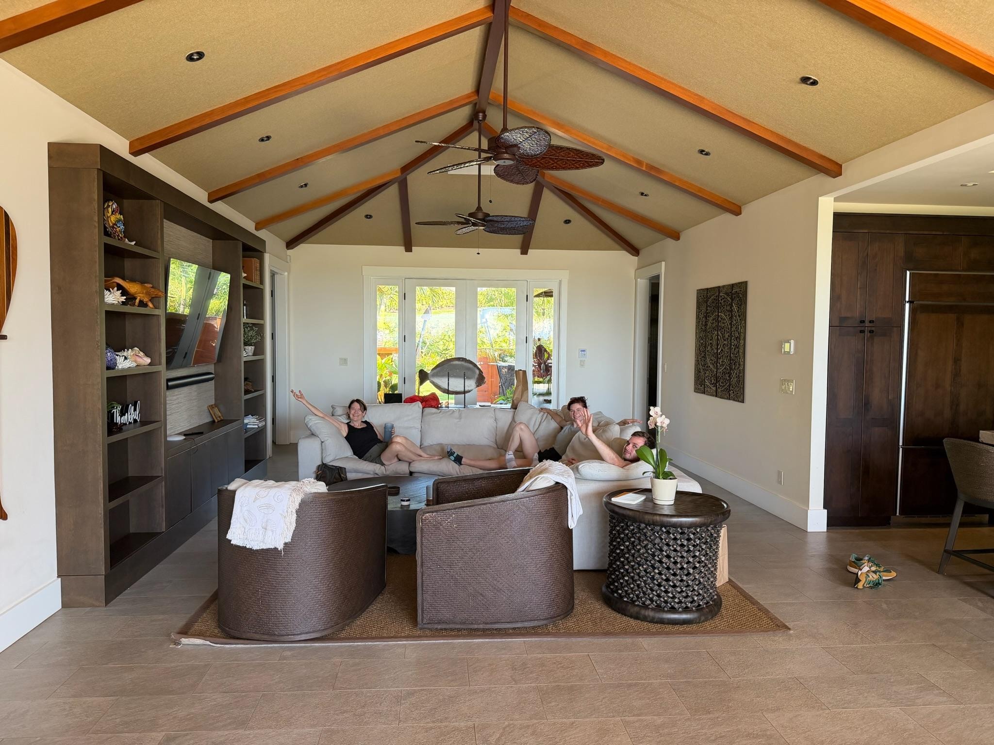 The bedrooms and living room were perfect for our large family gathering