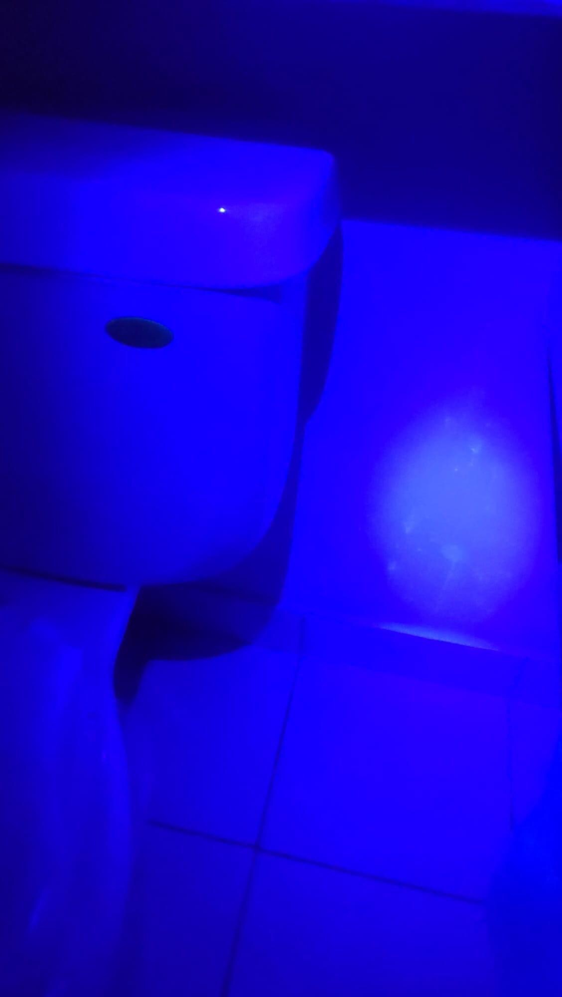 Used black light just for curiosity! Was surprised on how far the splash would go!
What kind of clientele go there?!