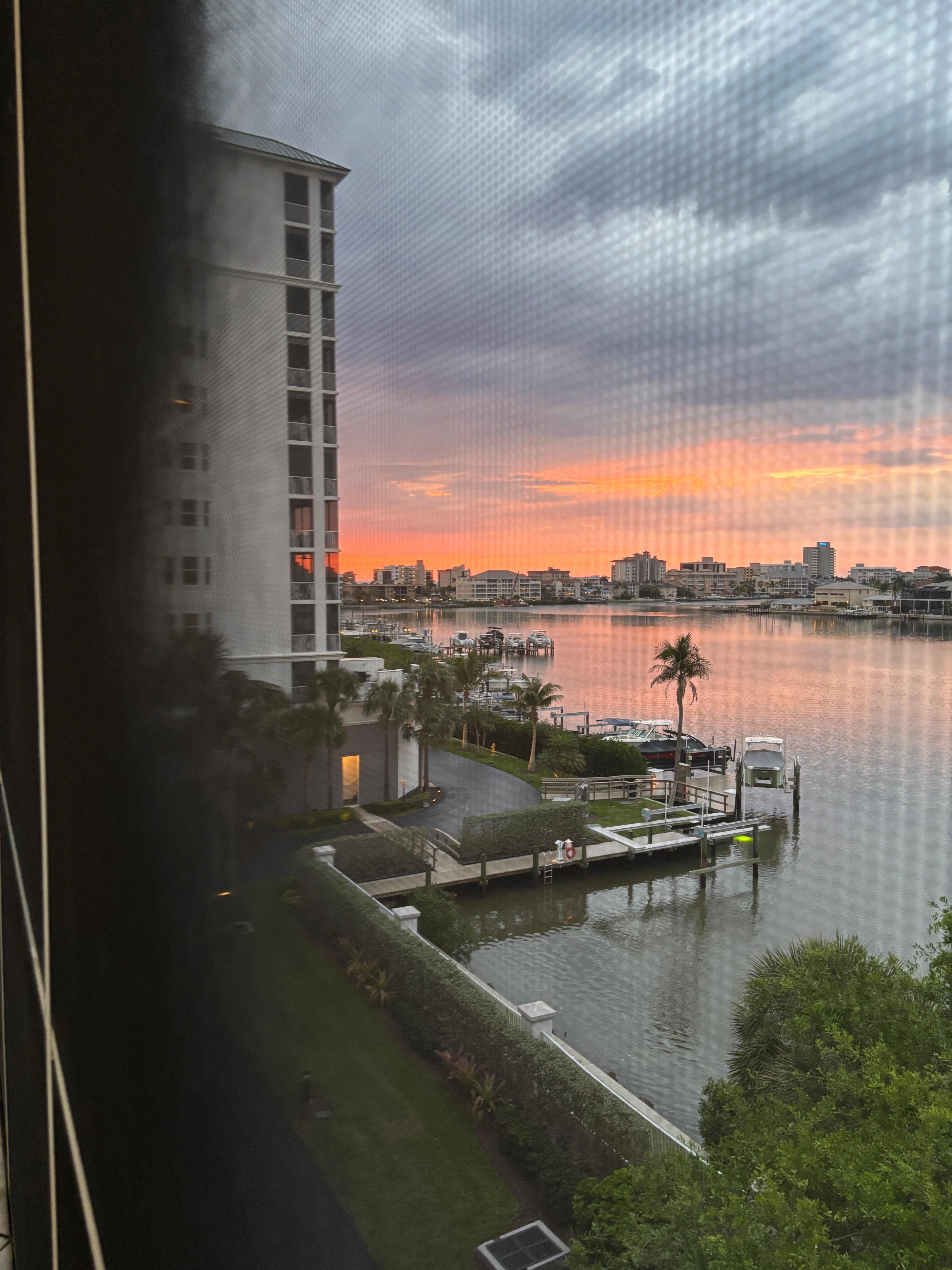 View from our balcony. 