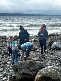 Tidepooling along the beaches to the north.
