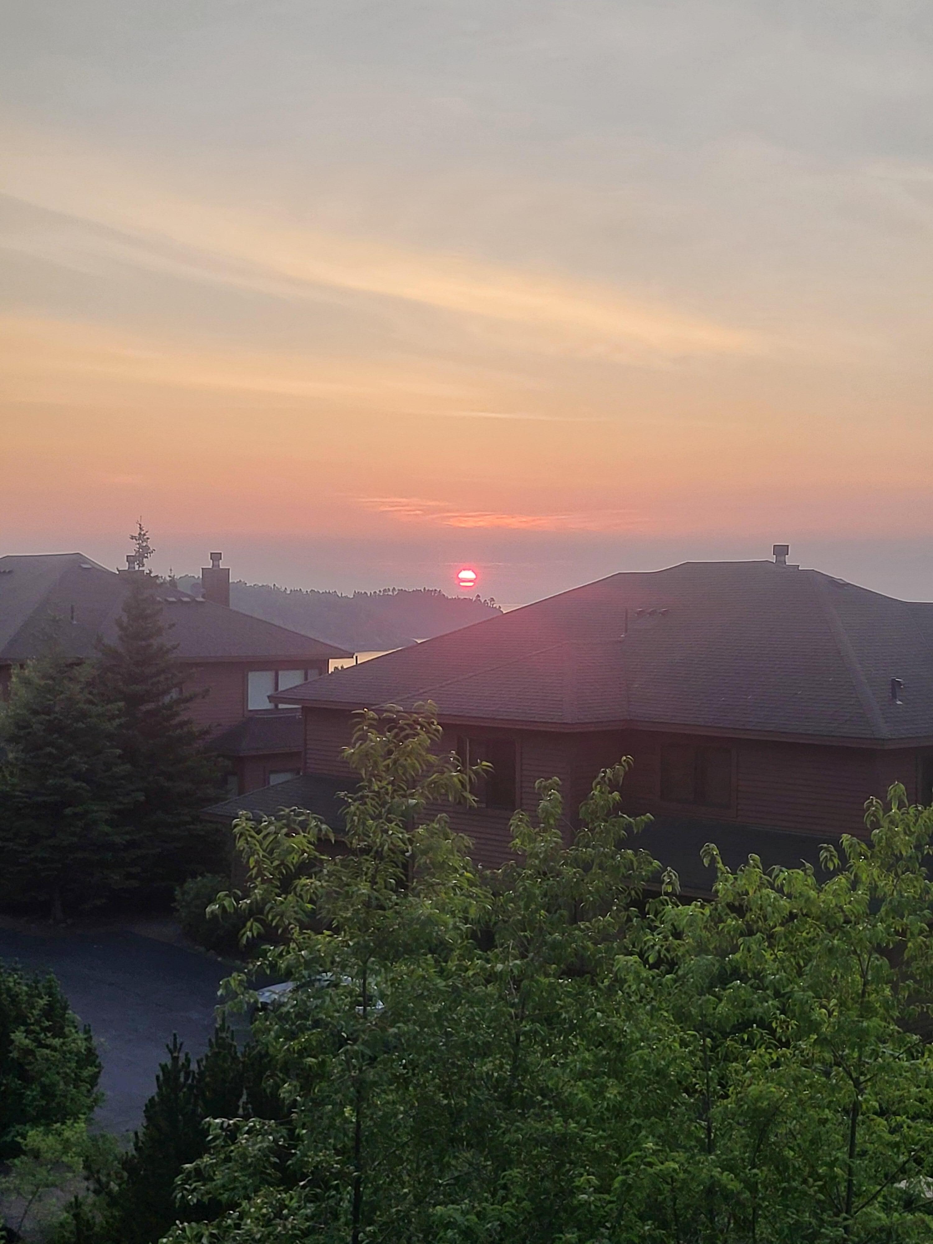 Sunrise from the master bedroom 