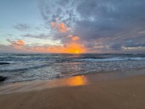 Sunrise you’ll be able to walk ~100ft to every morning!