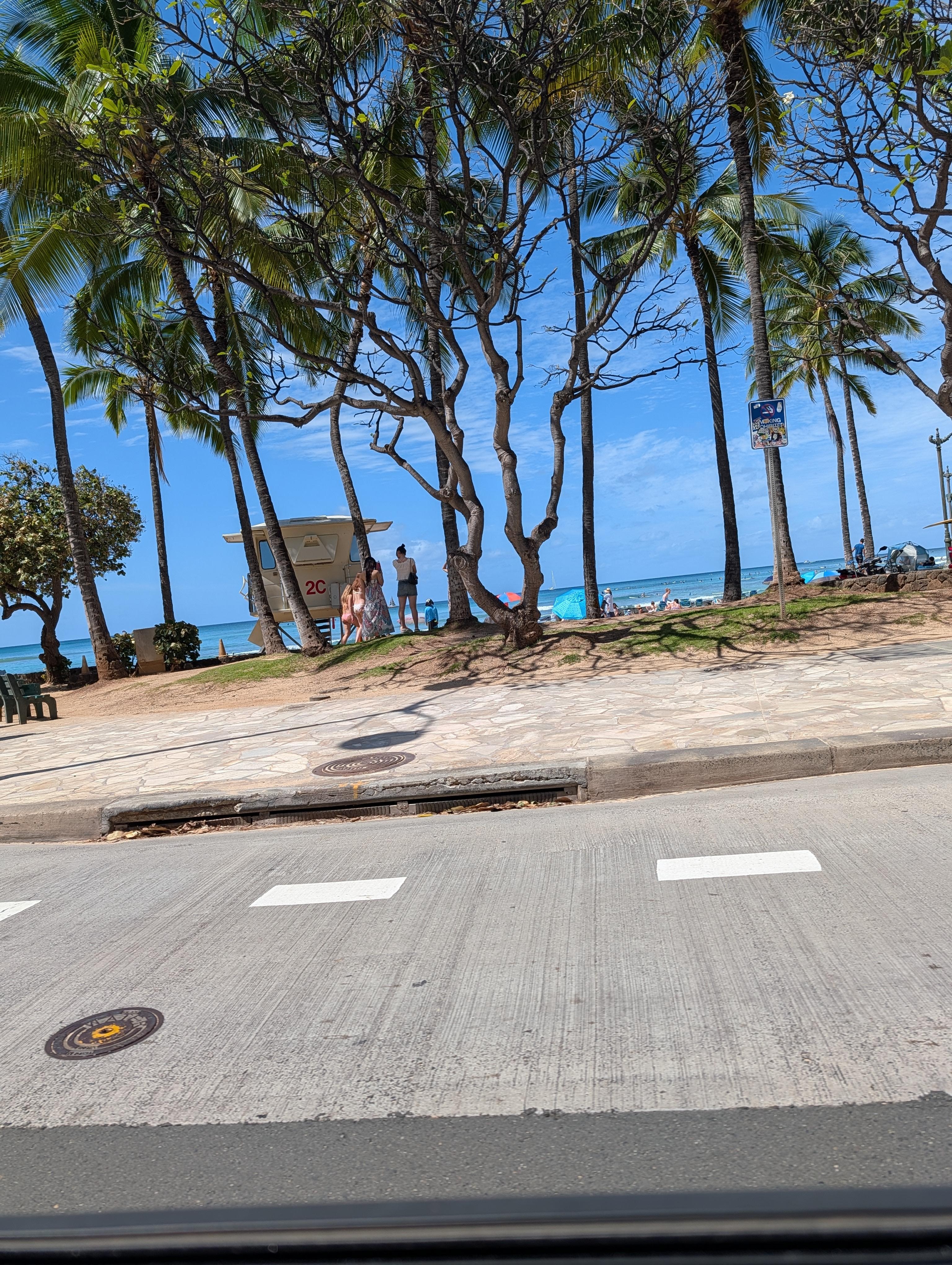 View from the end of the block