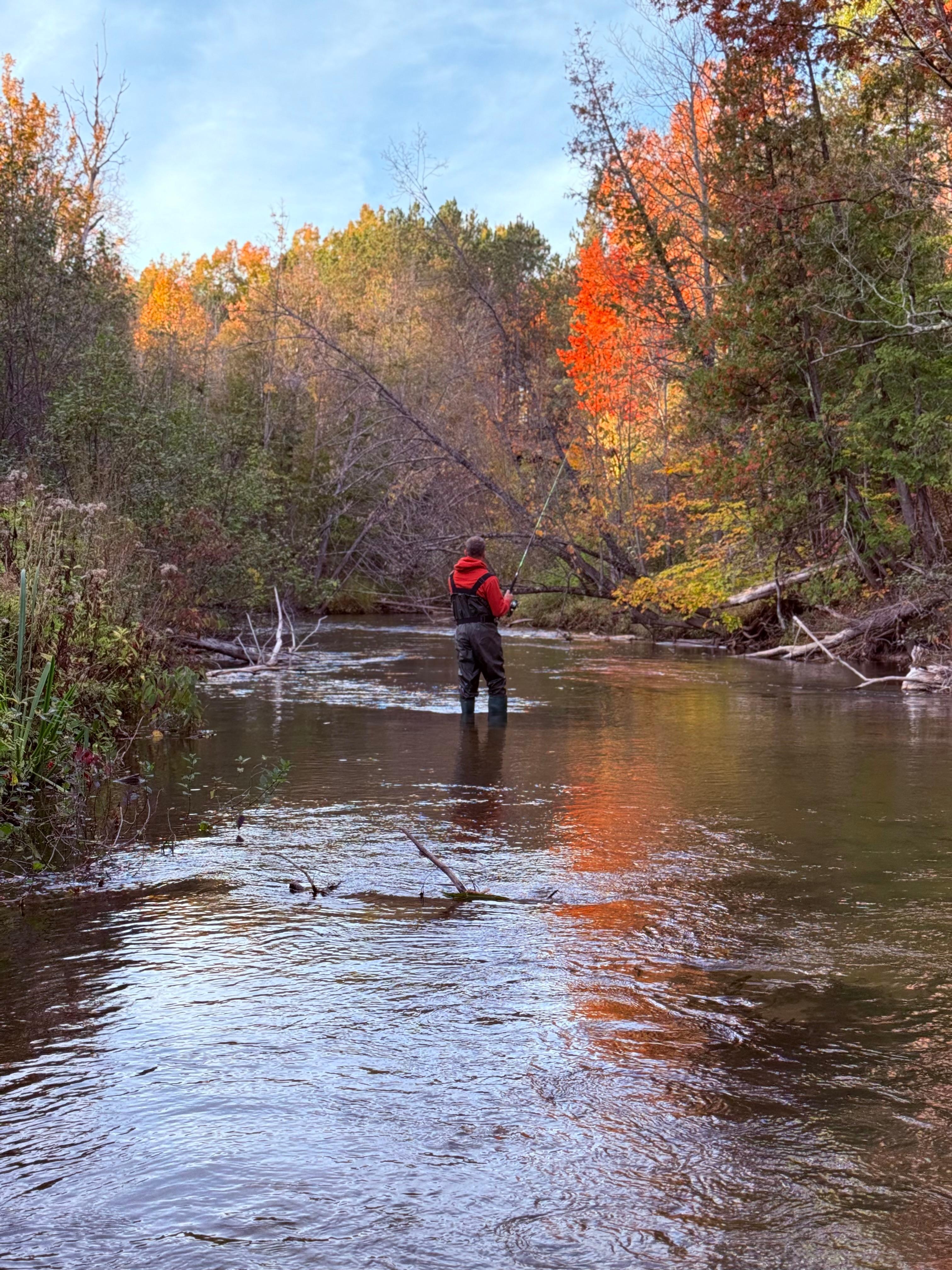 Fishing in the Betsie River 