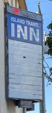 Sign only lit up saying ... NO