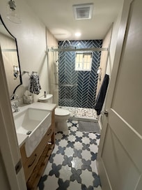 Beautiful and exceptionally clean bathroom with spa-like products provided in the shower!