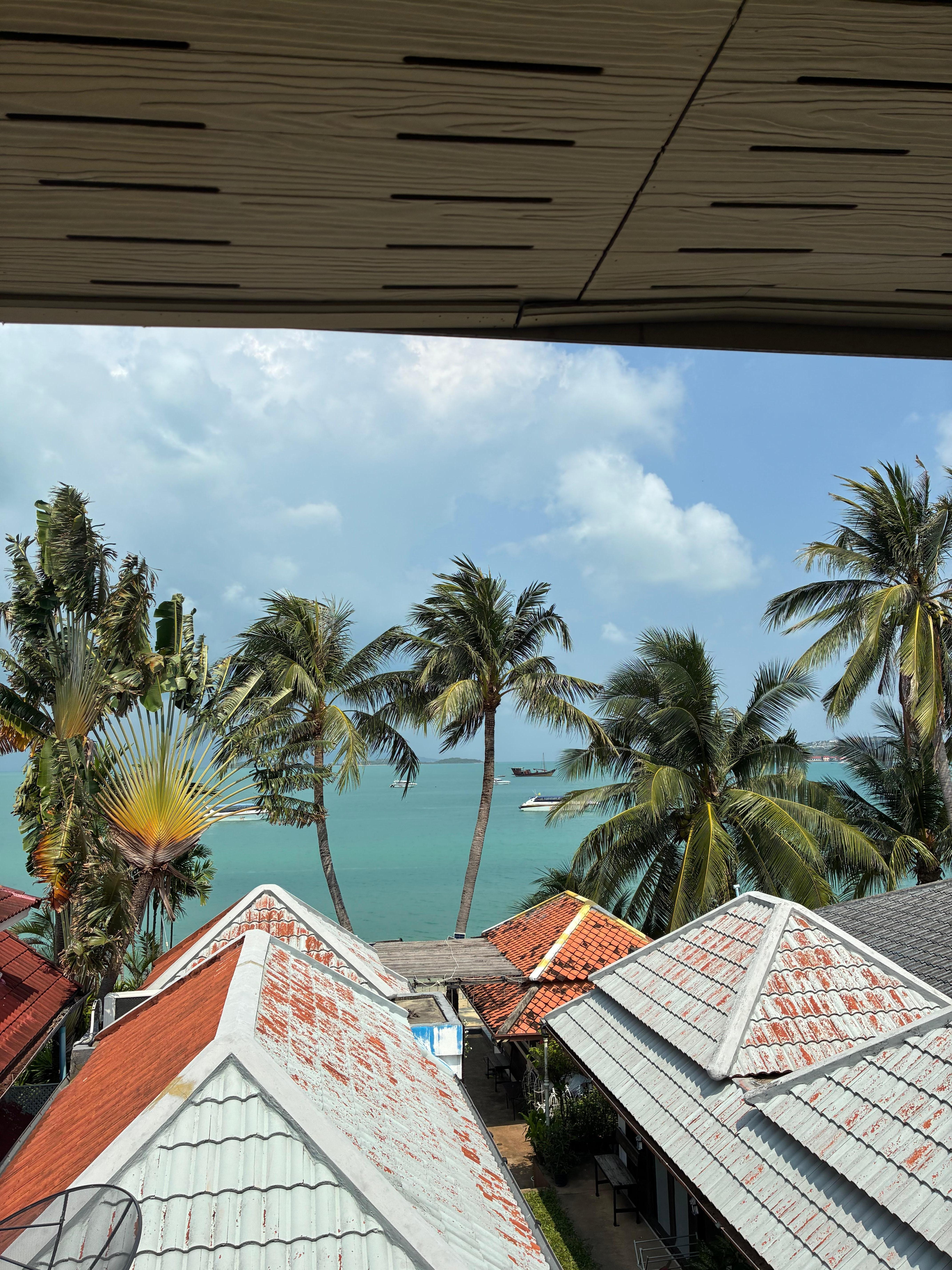 View from sea view room.