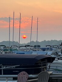 Breathtaking sunrise from the dock