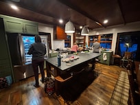 Our ladies retreat was spent cooking together and the kitchen had everything we needed and plenty of space to work together.