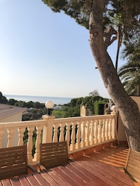 View from outside kitchen