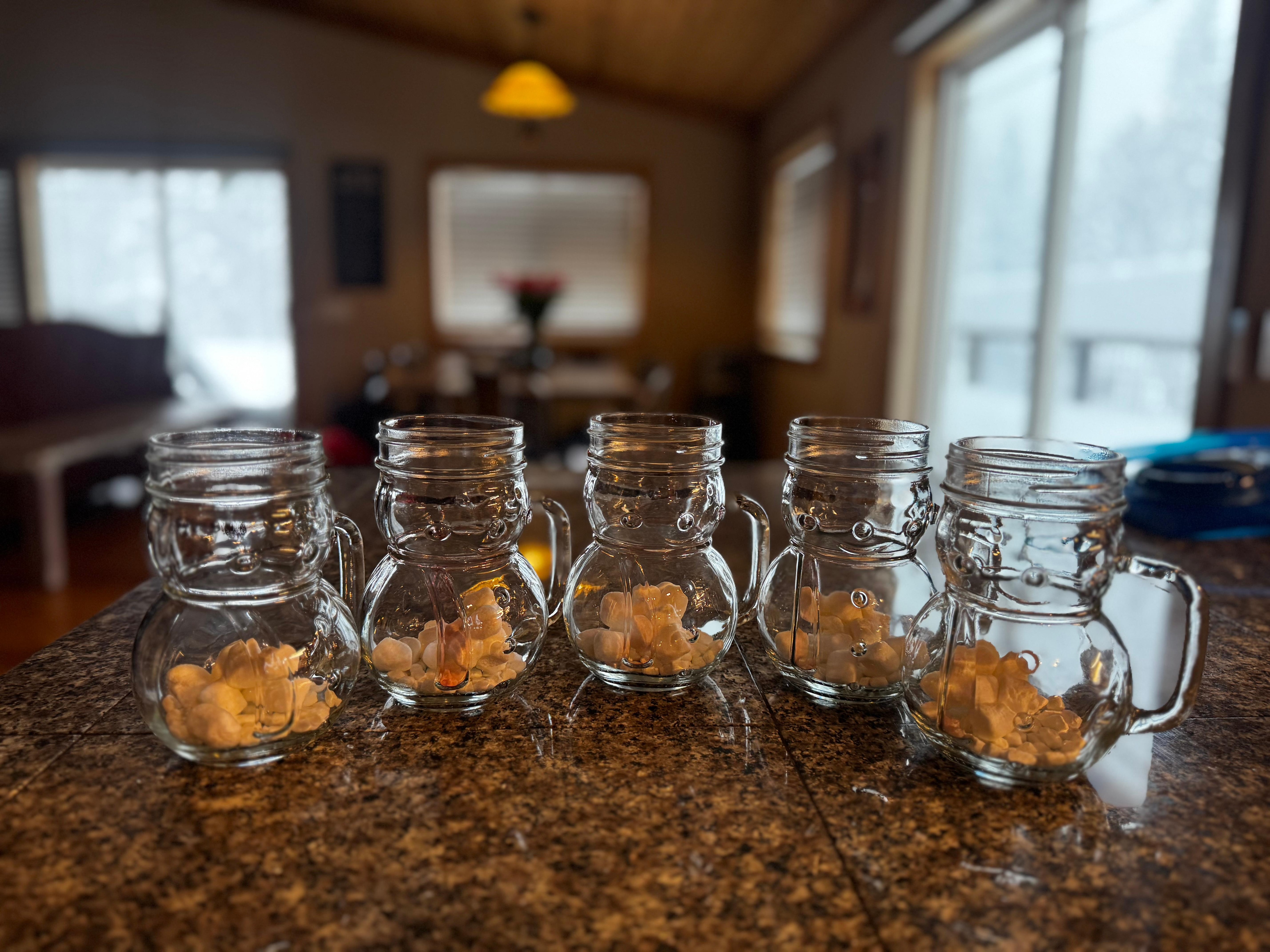 the cutest snowman cups made our hot chocolate even better!