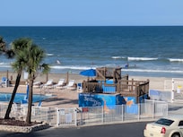 A view of the pool from our room. And then you can write how many characters do I get some reason