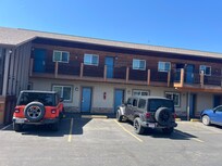 Convenient parking at the room door.