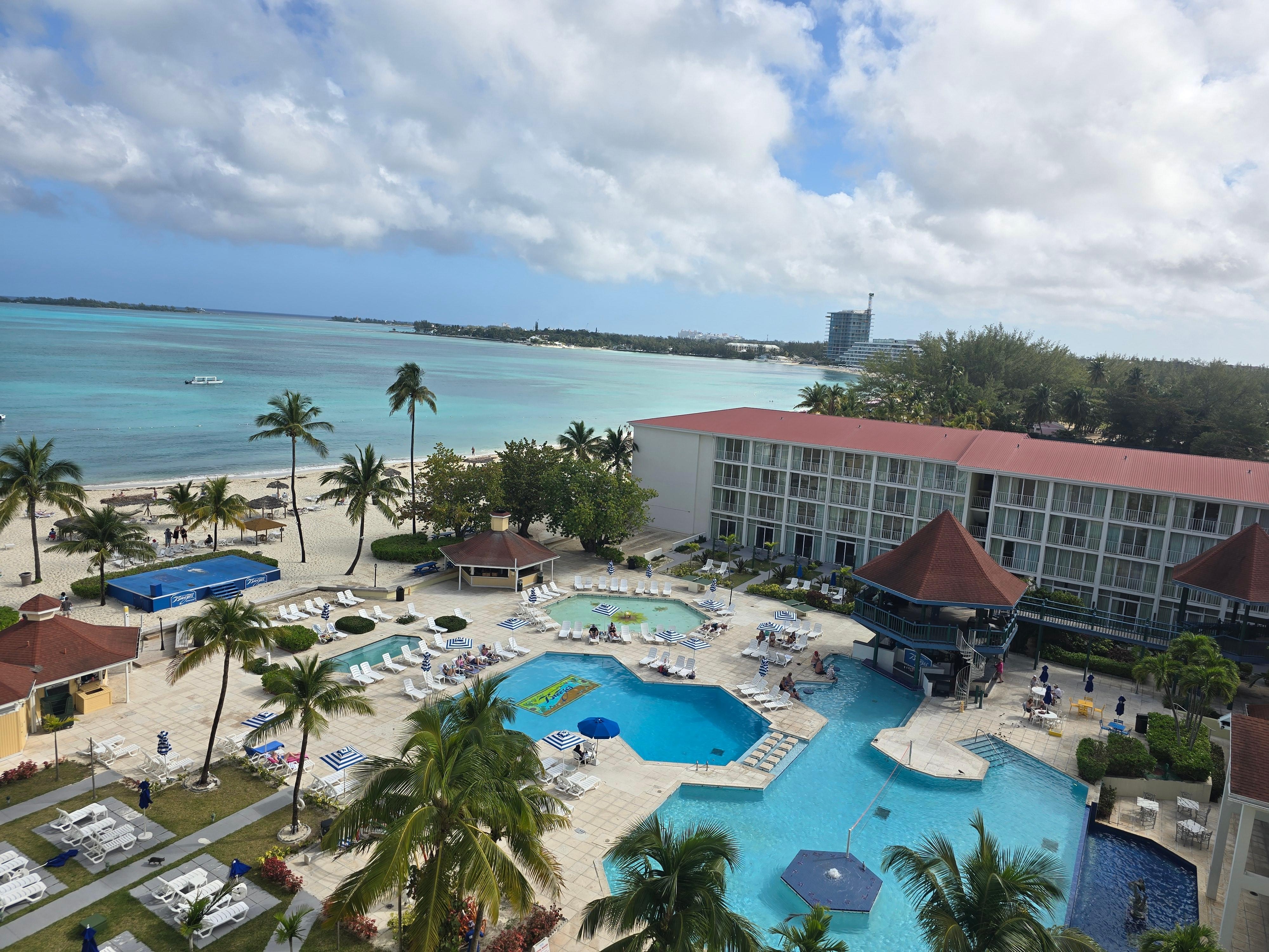 View from our room on the 8th floor