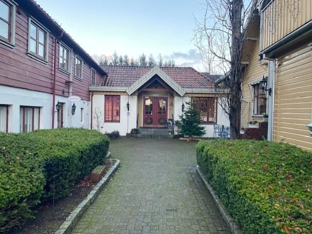 Nydelig uteareal, selv om det er 2 desember.