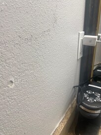 Walls with holes dirty walls