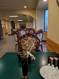 Antique chairs, worn but beautiful.