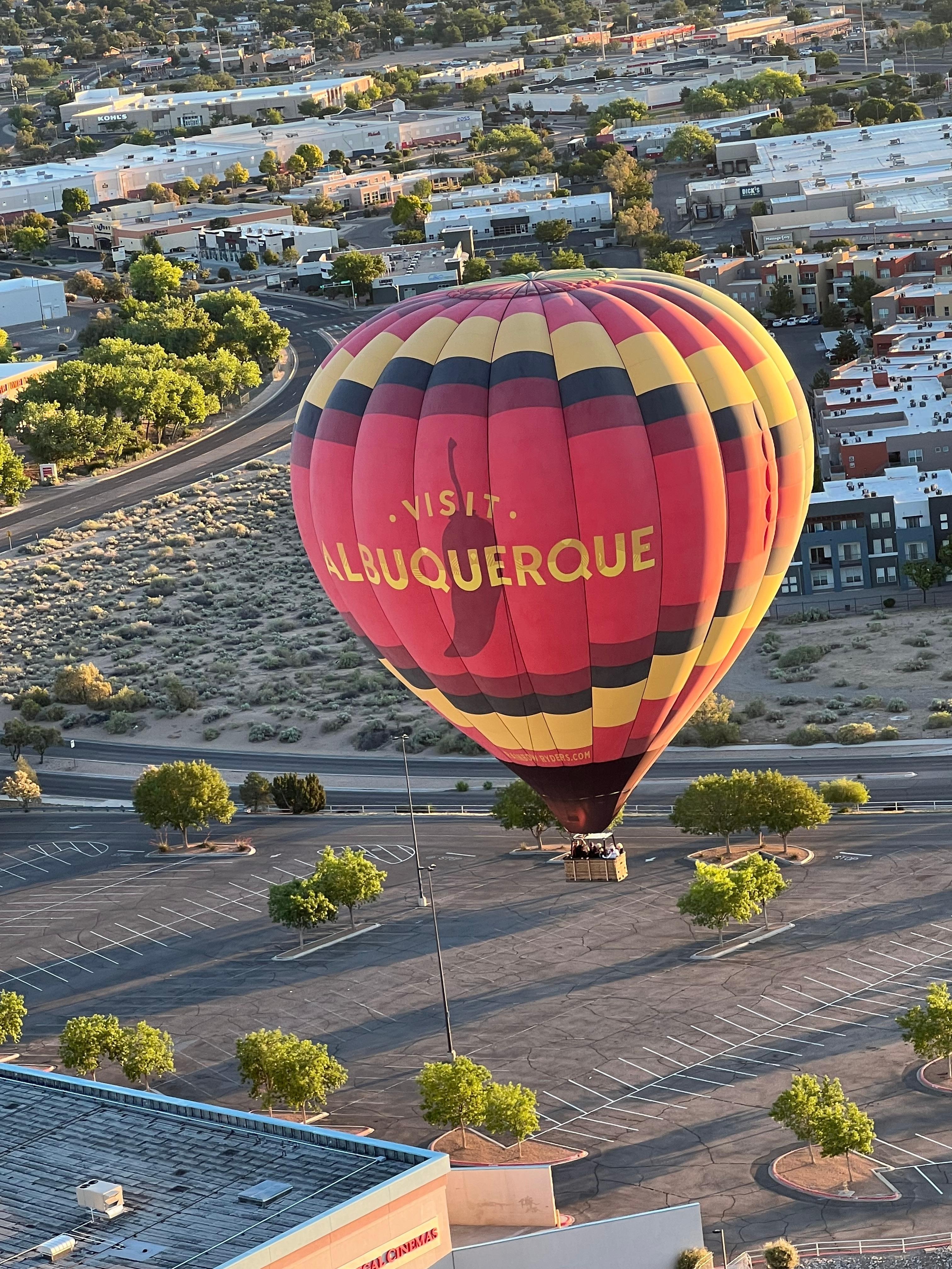 Hot air balloon ride Rainbow Ryders
