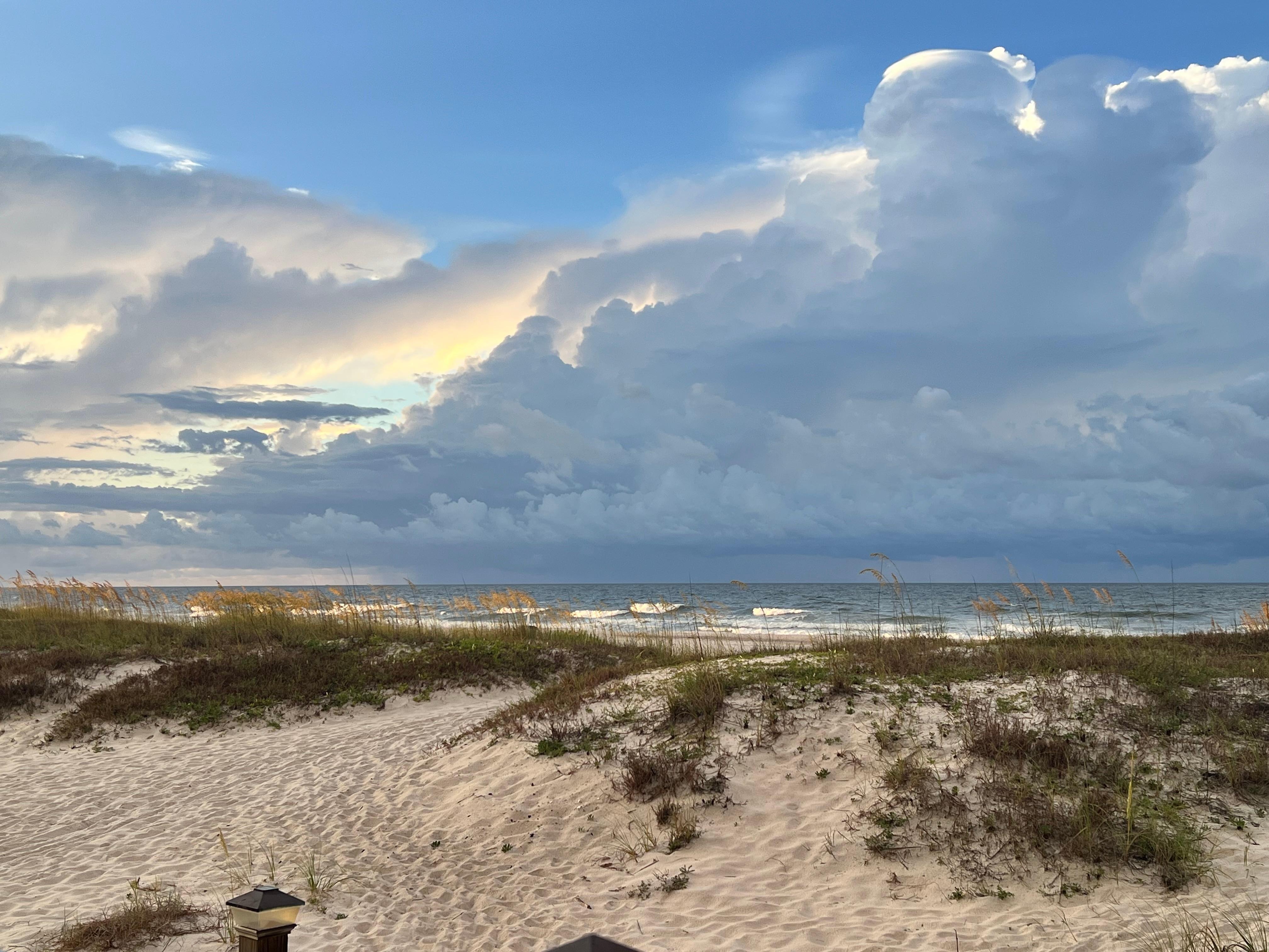 Tropical Storm moving west out of the area