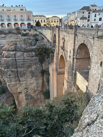 Our hotel on top of the rock and Punte nuevo
