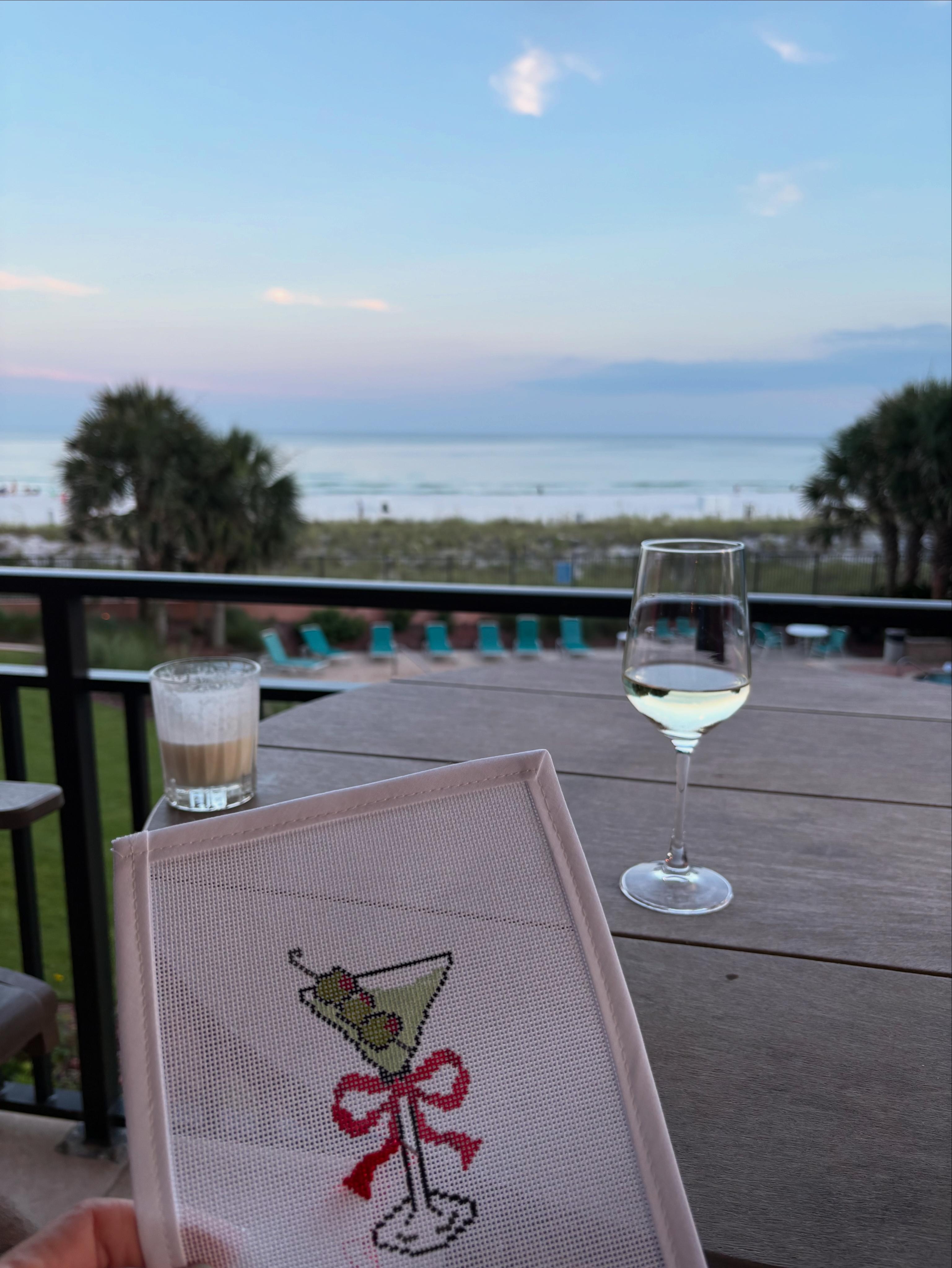 The perfect spot for an afternoon glass of wine, early morning one cup of coffee or needlepointing. 