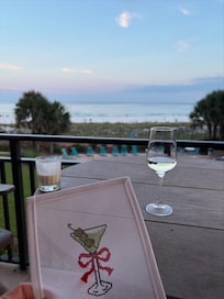 The perfect spot for an afternoon glass of wine, early morning one cup of coffee or needlepointing.