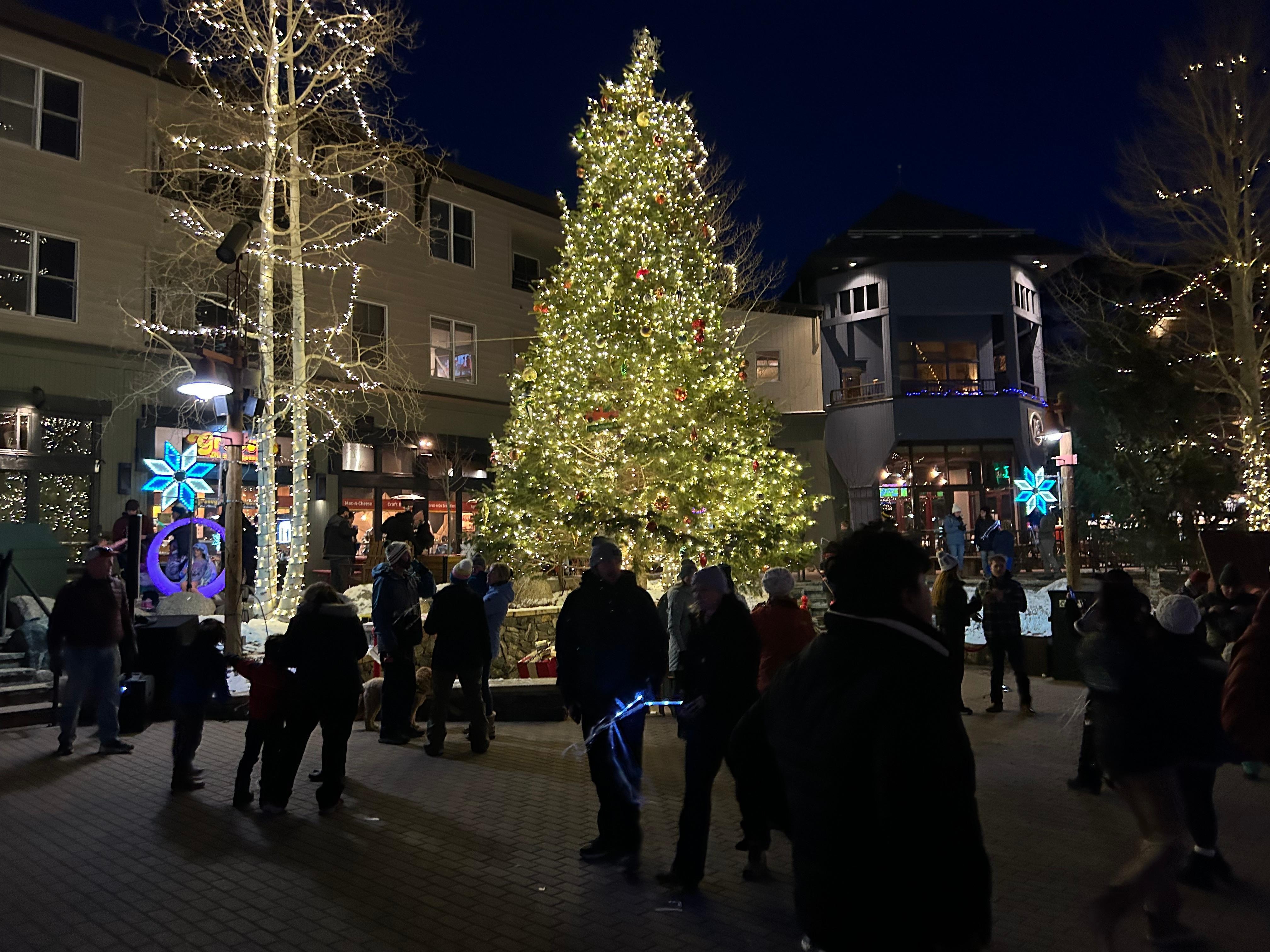 The lighting of River Run