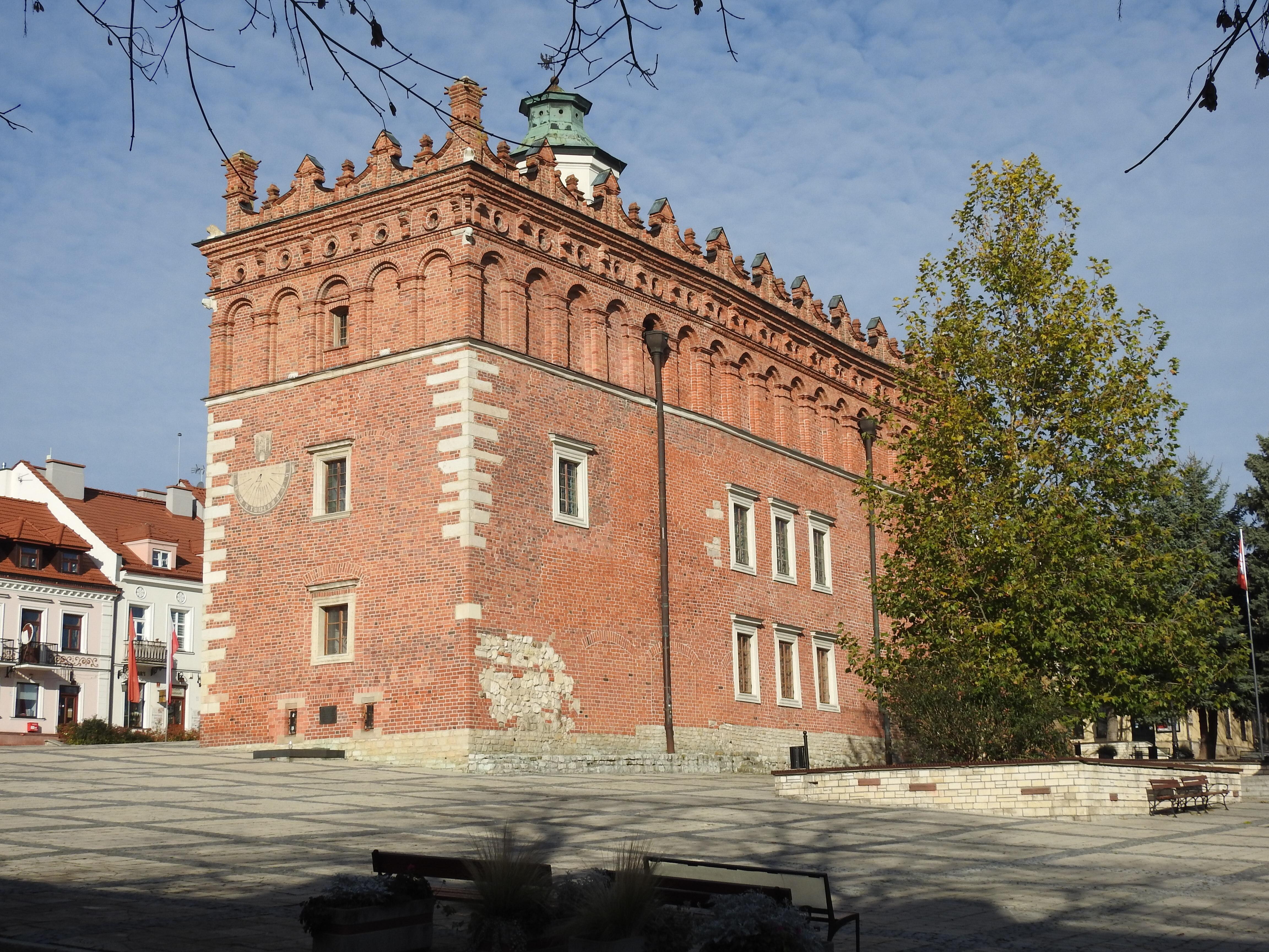 Town hall in the square outside the hotel
