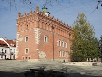 Town hall in the square outside the hotel