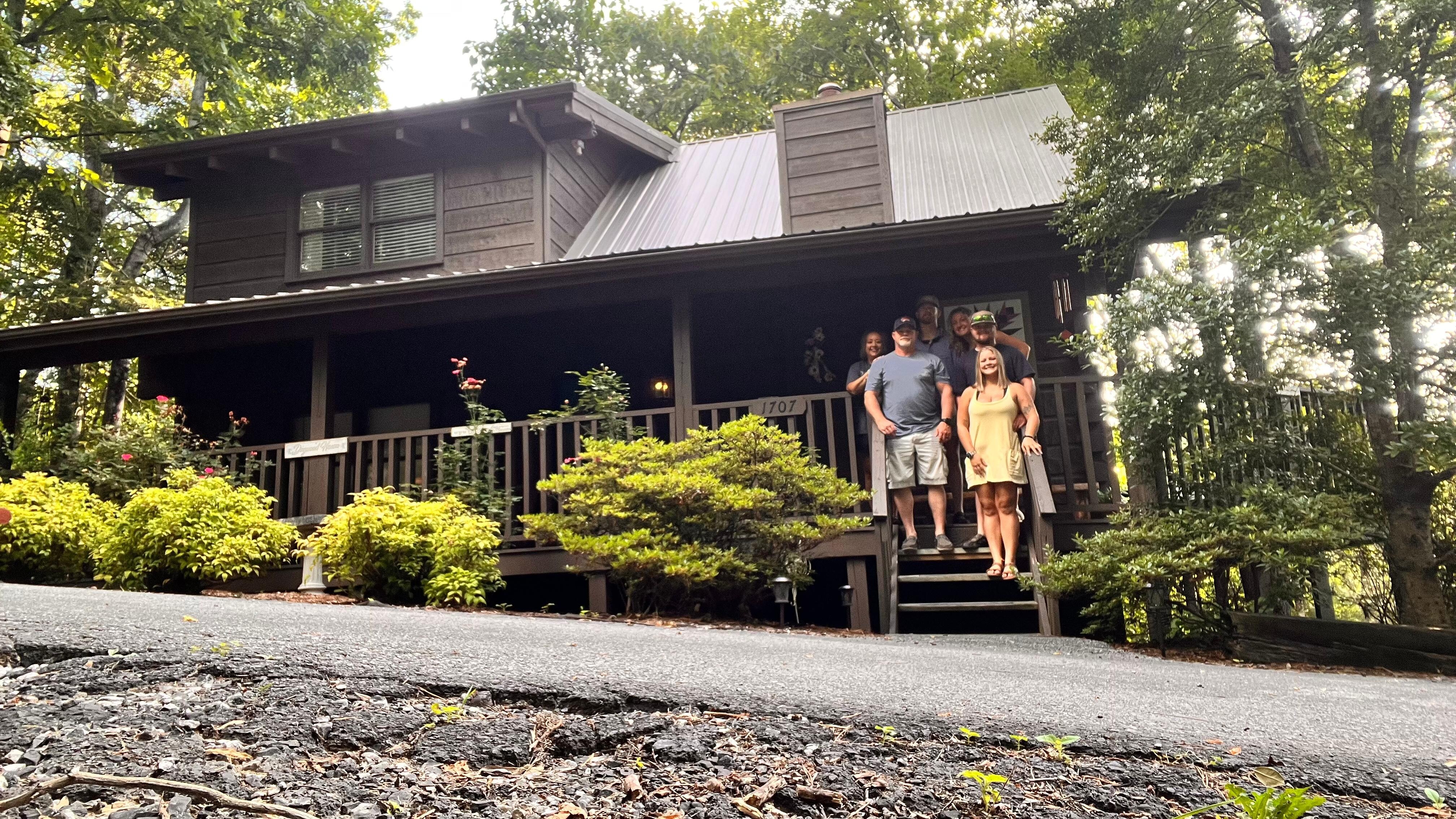 Great way to celebrate my birthday.  Family time in a beautiful cabin in the woods.