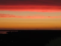 Sunset view from the back deck
