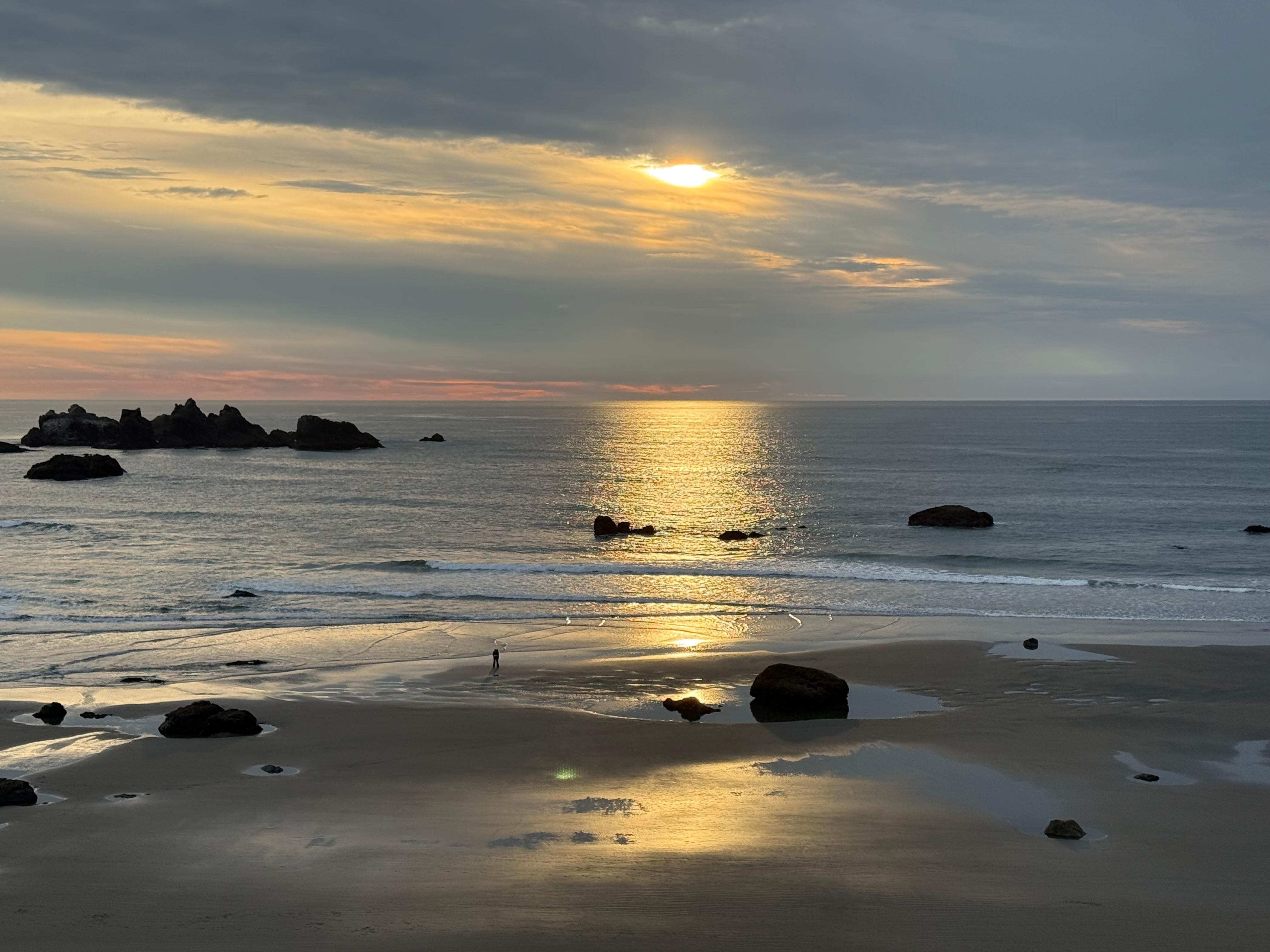 lol how smooth the ocean was. I have never seen it like that before. 