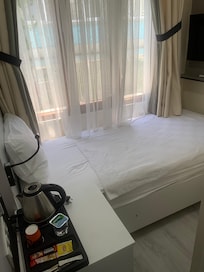 Lucky Hotel Istanbul bed linens are clean and comfortable