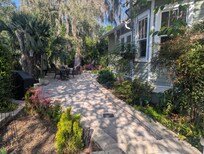 Patio and beautiful landscaping