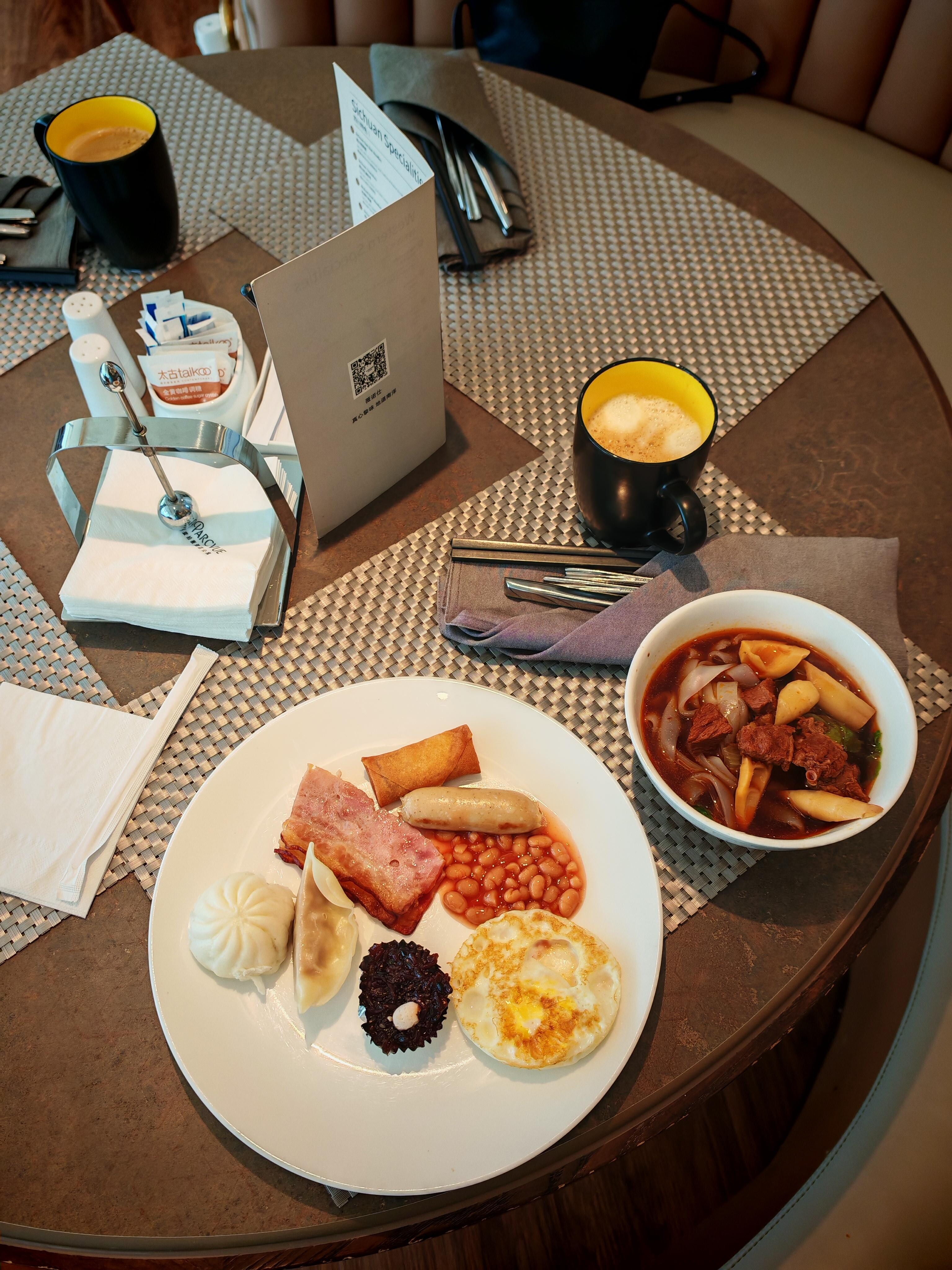 Asian and western options at breakfast