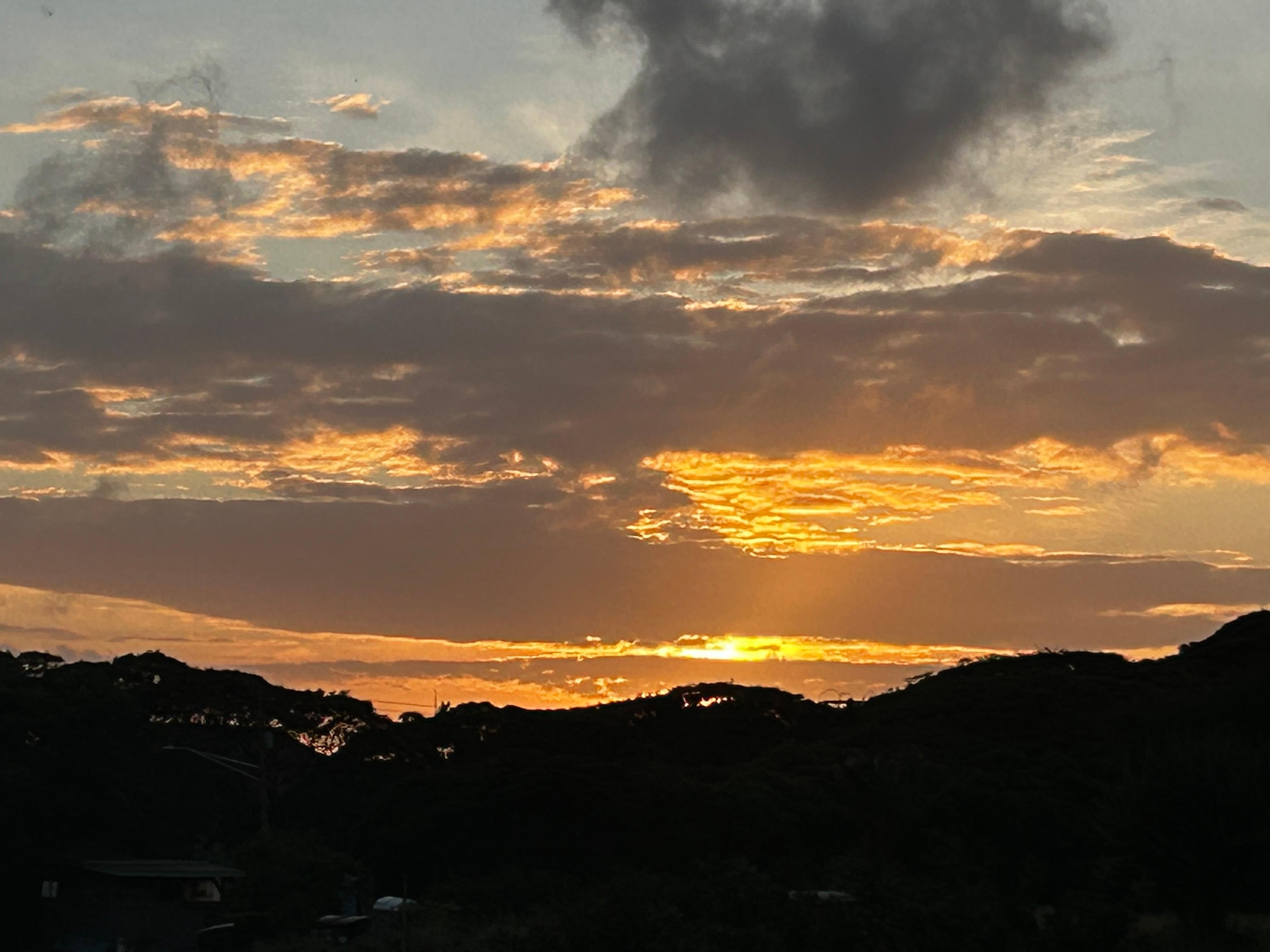 Sunset from the Cabana restaurant 