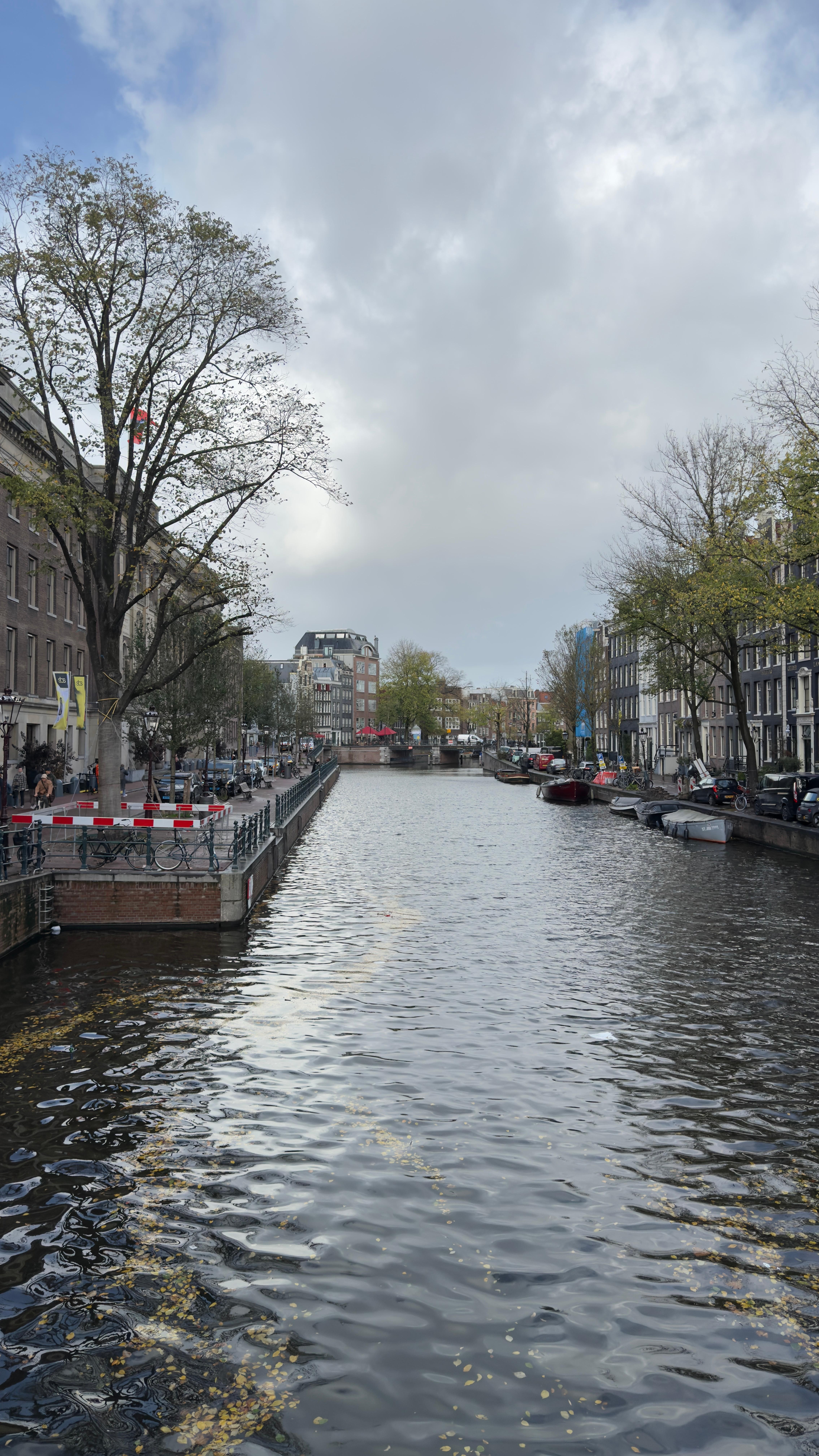 The canal right outside the hotel