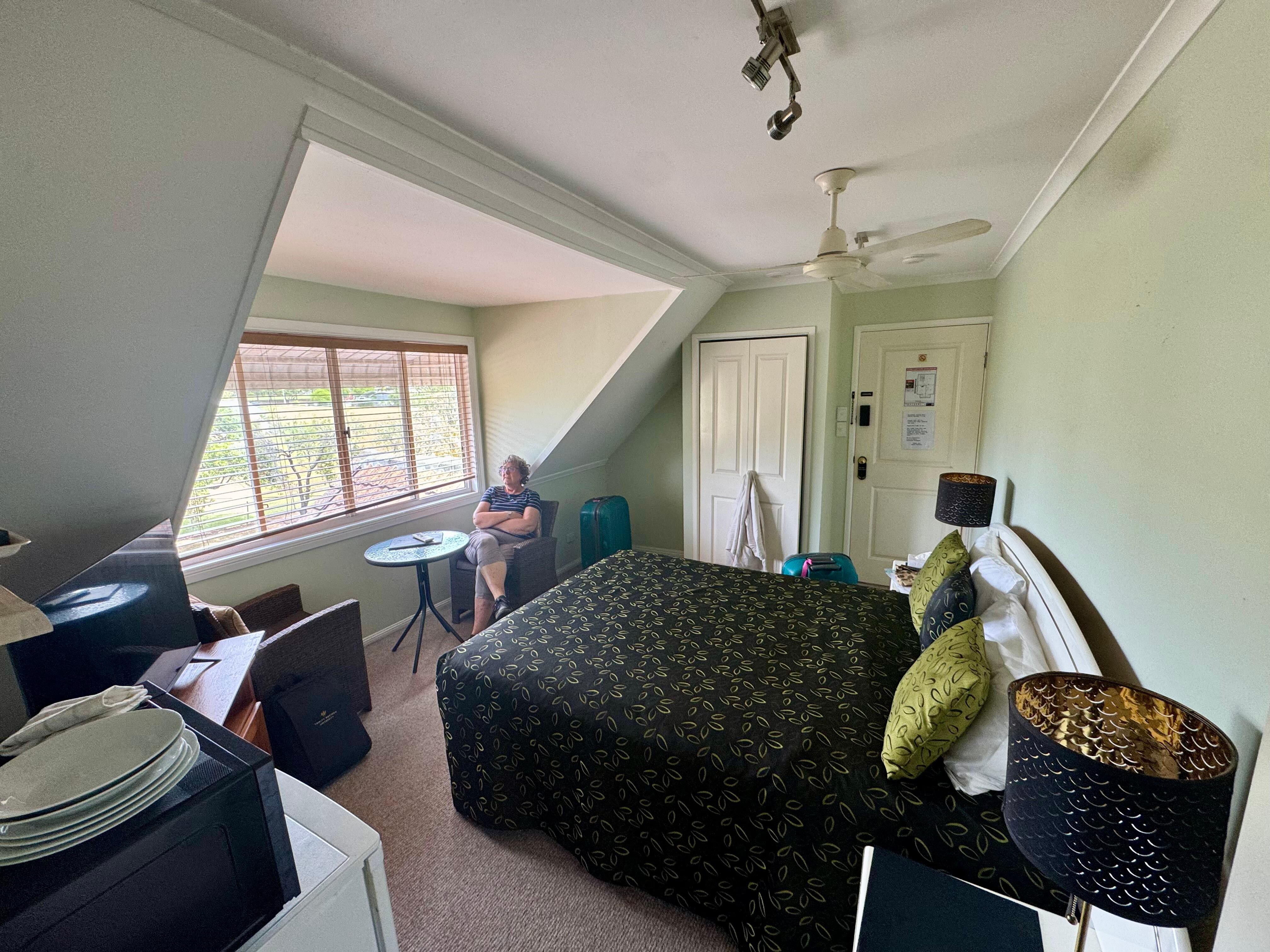 Cozy sitting/eating area in top floor suite