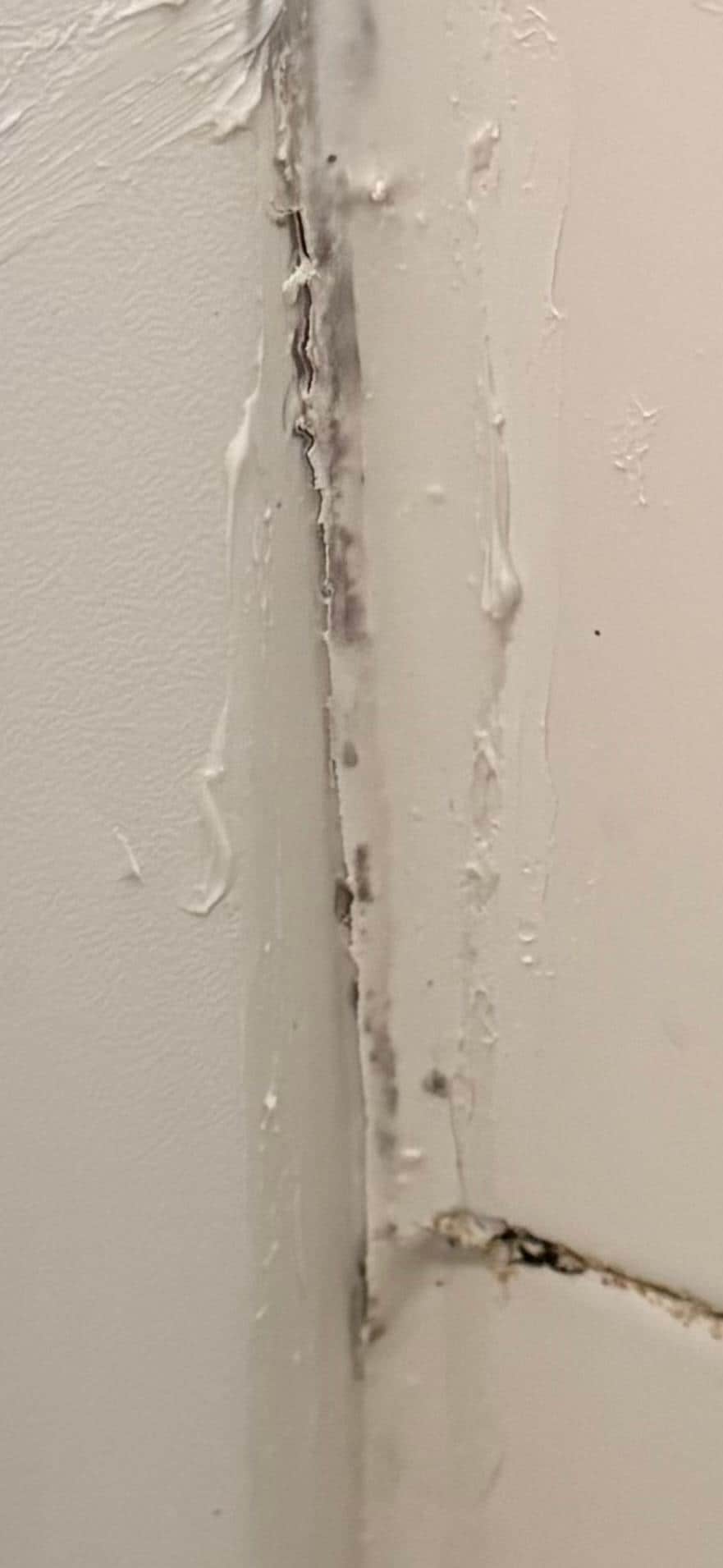 Caulking separating from the mold 