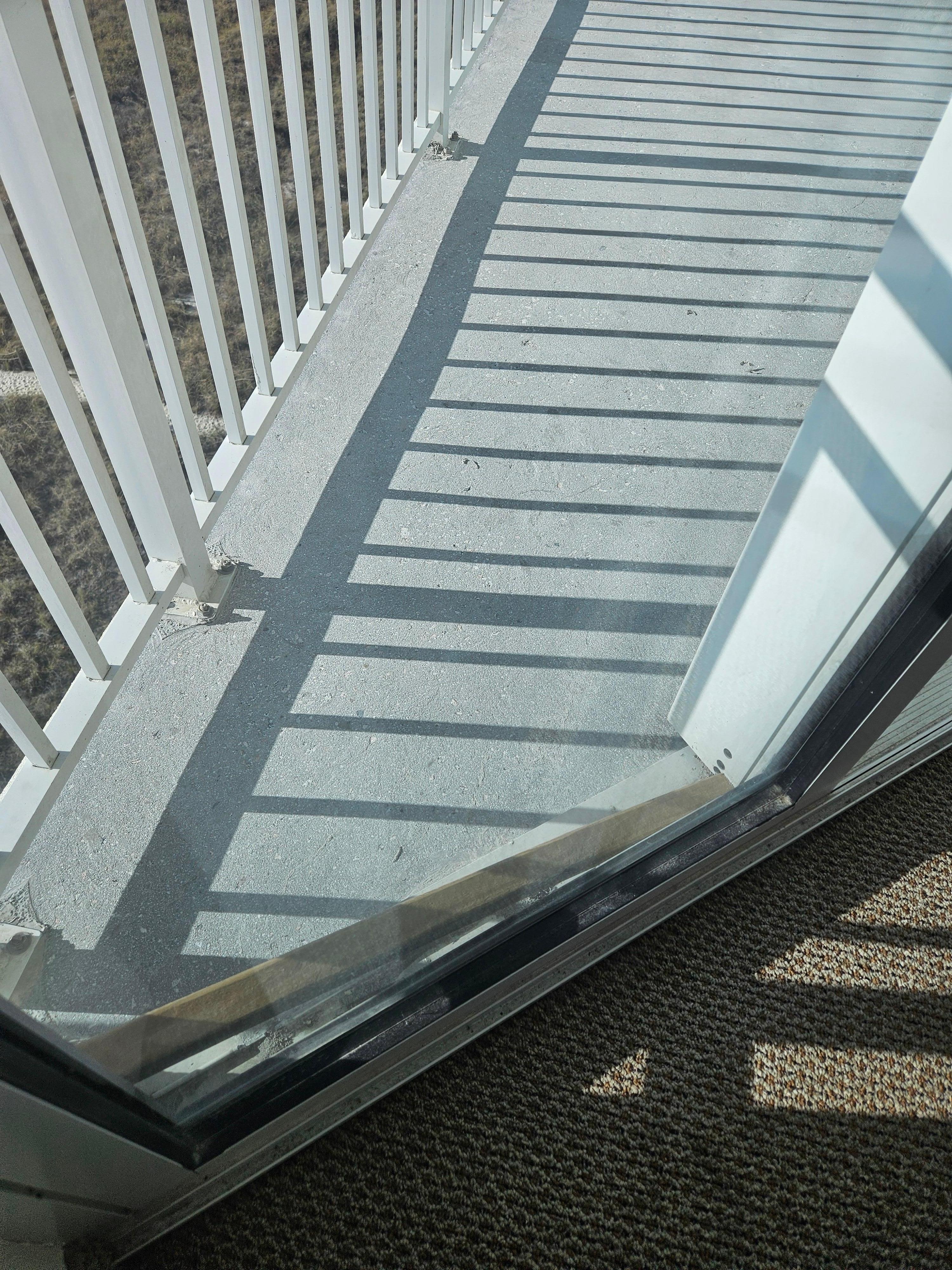 Blocked balcony access